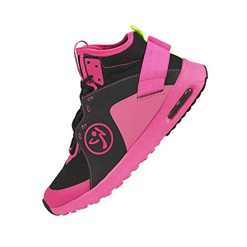 Zumba Air Classic Remix Zapatillas Altas de Mujer Dance Fitness Entrenamiento Sneakers de Moda, Black/Pink, 43 EU