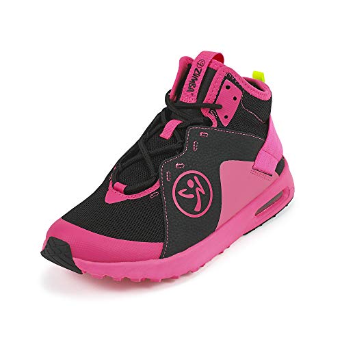 Zumba Air Classic Remix Zapatillas Altas de Mujer Dance Fitness Entrenamiento Sneakers de Moda, Black/Pink, 43 EU