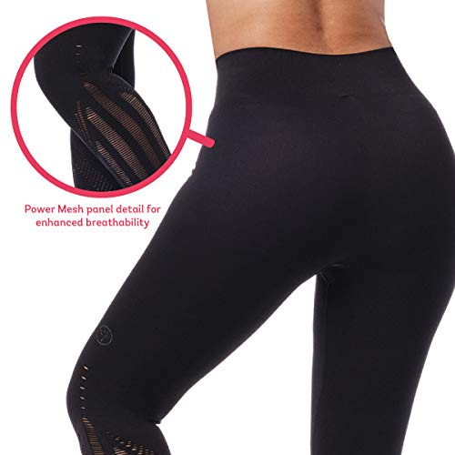 Zumba Dance Workout for Women Fashionable Leggings with Breathable Mesh Panels, Bold Negro B, S para Mujer