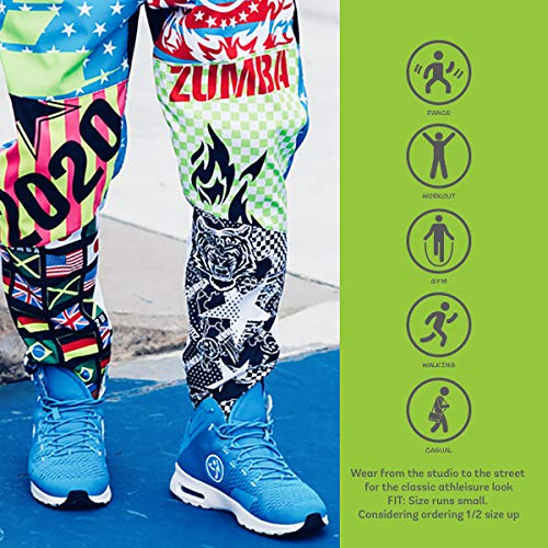 Zumba Fitness Zumba Air Classic Sportliche High Top Tanzschuhe Damen Fitness Workout Sneakers, Zapato de Baile Mujer, Blue, 35.5 EU