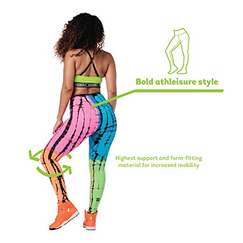 Zumba Leggings de Fitness Cintura Alta Entrenamiento Baile Compresión Pantalones Mujer, Multi A, XL
