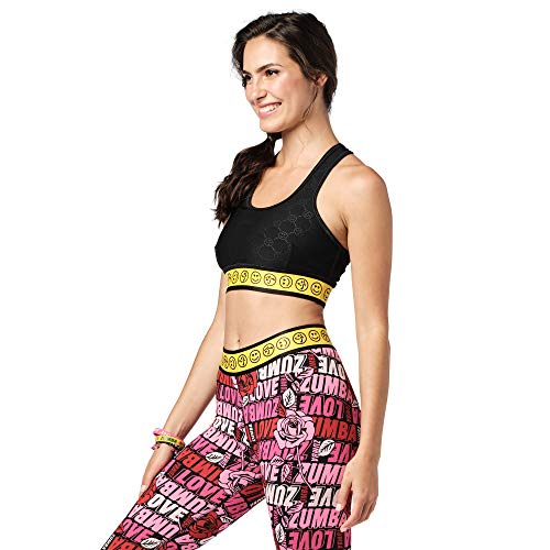 Zumba Sujetador deportivo deportivo deportivo deportivo deportivo deportivo de alto impacto para mujer, color negro, XL