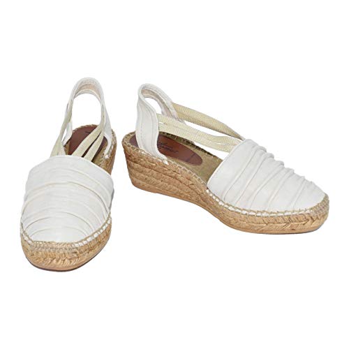 10 G Napa Cruda Hc4 - Alpargata de cuña Baja en Color Crudo