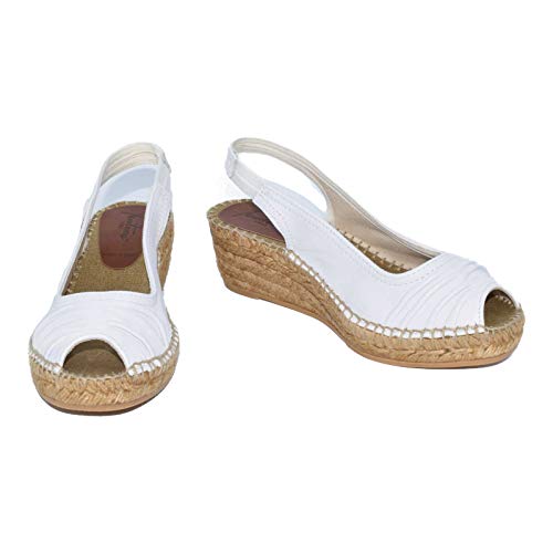 11 A Napa Blanca Hc4 - Alpargata de cuña Media en Color Blanco