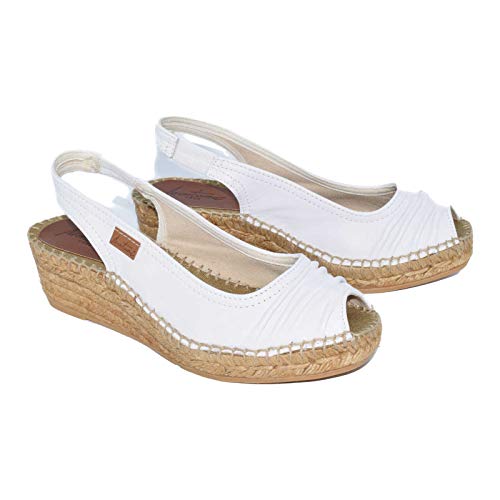 11 A Napa Blanca Hc4 - Alpargata de cuña Media en Color Blanco