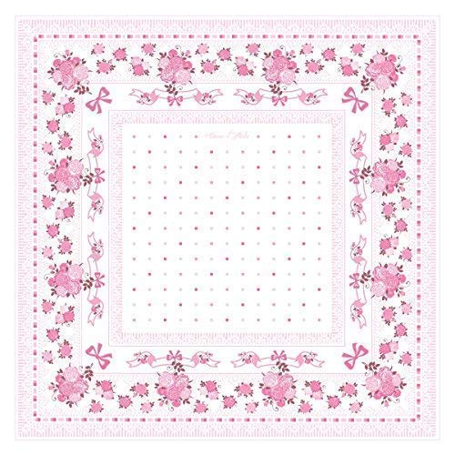 12 pañuelos florales finos - 100% algodón - Modelo « Leslie »