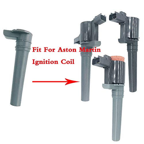 12 piezas bobina de encendido botas de goma y resorte carbono varilla XR1U-12A366-AB 3 pines para A-STON MARTIN DB7 DB9 DBS V6 V8 V12 3.2L 4.2L 6.0L 1994- XR1U12A366AB