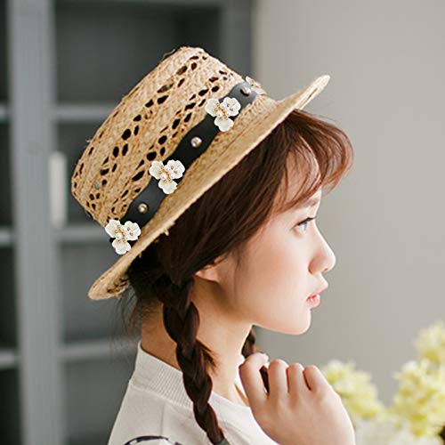 12 piezas colgantes de aleación de broche de botones de flores de perlas para hacer joyas, vestidos de novia, accesorios de bricolaje, ropa, bolsos, zapatos y proyectos de costura.