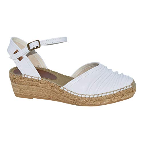 18 Napa Blanco Hc4 - Alpargata de cuña baja en color blanco