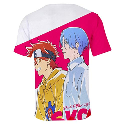 2021 NUEVO ANIME Imprimir camiseta Mujeres y hombres Cómodos y coloridos SK8 The Infinity 3D Impresión Unisex T-Shirt T-Shirt T-Shirt-Anime Fans Amar (Color : 1i, Size : M)