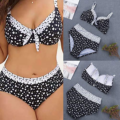 2021 Nuevo Vestido de Traje de Baño Bikinis Talla Grande con Pantalones Ropa de Playa Conjunto de Bikinis Punto de Onda Impresión Push up Tankinis Mujer Beachwear Bañador Mujer