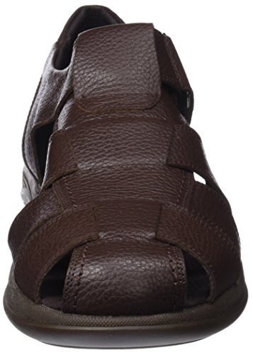 24 HORAS 10383, Sandalias con Punta Cerrada para Hombre, Marrón (Marron 6), 42 EU