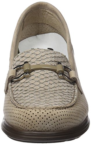 24 HORAS 23524, Mocasines Mujer, Beige (Taupe 10), 36 EU