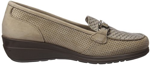 24 HORAS 23524, Mocasines Mujer, Beige (Taupe 10), 36 EU