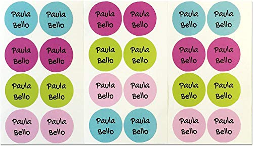 28 Etiquetas adhesivas para zapatos. Pegatinas redondas de 3 cm. (Paleta 9)