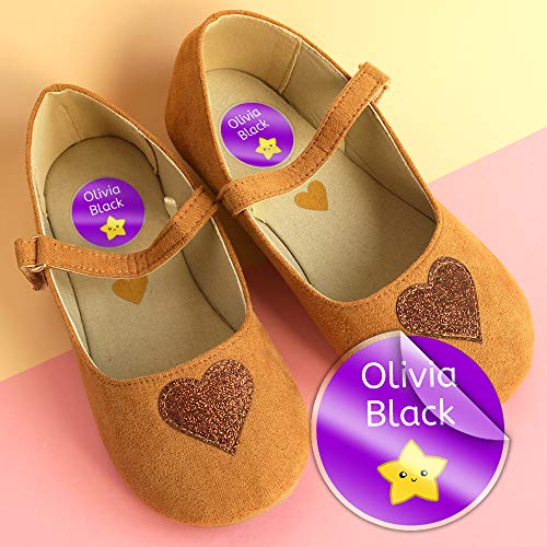 28 Etiquetas adhesivas para zapatos. Pegatinas redondas de 3 cm. (Paleta 9)