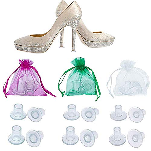 30 Pares de Protectores Trasparentes Para Tacón Alto, Para Bodas o Eventos al Aire Libre