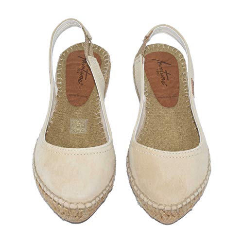 32 C Ante Arena H217 - Alpargata de cuña Baja en Ante Arena