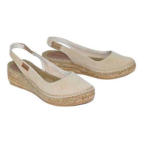 32 C Ante Arena H217 - Alpargata de cuña Baja en Ante Arena