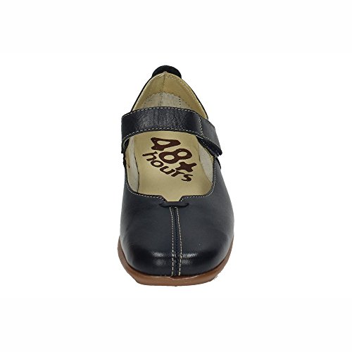 48 HORAS 810402/29 Mocasines DE Piel Mujer Zapatos MOCASÍN Marino 36