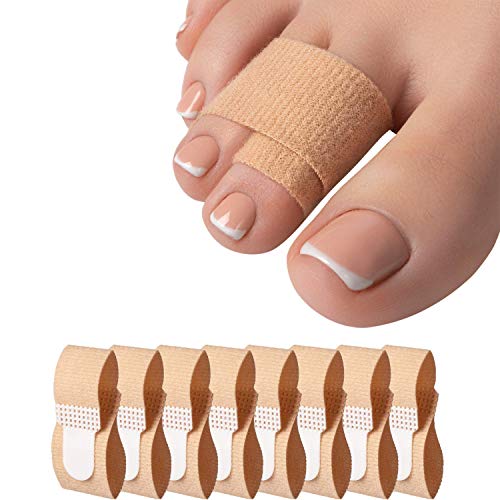 8 udsCorrector de Ferulas Juanetes, Protector Dedos del Pie Martillo para Separador Dedos Pies, Alivio del Dolor Dedos Garra,Vendas separadoras para dedos de pies rotos o martillo