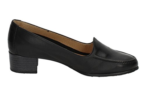 ABACK V17.1630 Mocasines DE Piel Mujer Zapatos MOCASÍN Negro 41