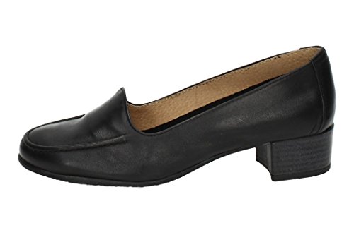 ABACK V17.1630 Mocasines DE Piel Mujer Zapatos MOCASÍN Negro 41