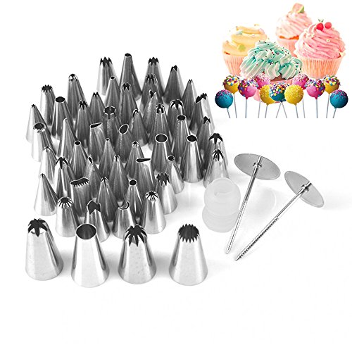 Acero inoxidable cortador de galletas molde decoración de pasteles mold Set 52pcs Icing Pastry Piping Nozzles Sets