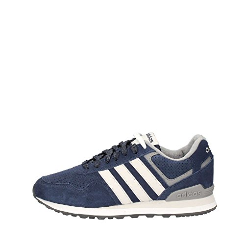 adidas 10K, Zapatillas de Gimnasia Hombre, Azul (Collegiate Navy/Grey One F17/Grey Three F17), 43 1/3 EU