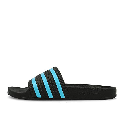 adidas Adilette, Chancletas Hombre, Negro (Core Black/Blue Glow/Core Black), 42 EU