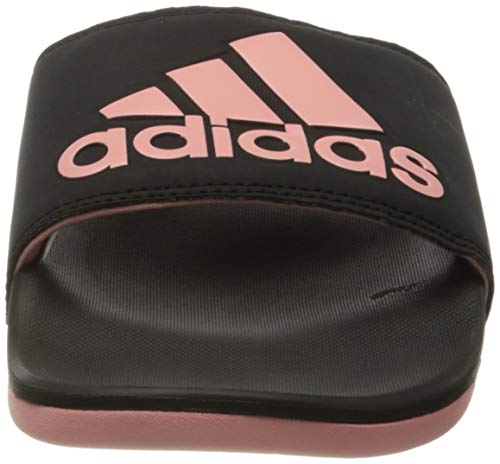 adidas Adilette Comfort, Sandalia Mujer, Core Black/Glory Pink/Core Black, 40 2/3 EU