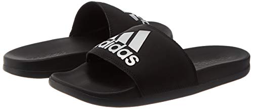 adidas Adilette Comfort, Slide Sandal Mujer, Core Black/Silver Metallic/Core Black, 38 EU