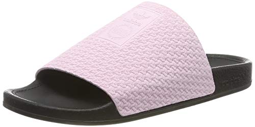 adidas Adilette Luxe W, Zapatos de Playa y Piscina Mujer, Rosa (Clear Pink/Core Black/Gold Met. Clear Pink/Core Black/Gold Met.), 39 EU