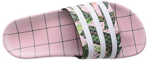 Adidas ADILETTE W Zapatos de playa y piscina Mujer, Rosa (Footwear White/Wonder Pink 0), 35 EU