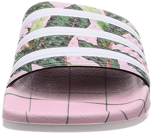 Adidas ADILETTE W Zapatos de playa y piscina Mujer, Rosa (Footwear White/Wonder Pink 0), 35 EU