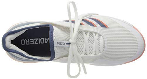 adidas Adizero Ubersonic 3 Allcourtschuh Damen-Weiß, Blau, Zapatillas de Tenis Mujer, Blanco, 42.5 EU
