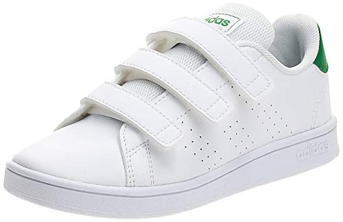 adidas Advantage C, Zapatillas de Tenis Unisex niños, Multicolor Ftwbla Verde Gridos 000, 29 EU