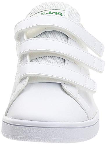 adidas Advantage C, Zapatillas de Tenis Unisex niños, Multicolor Ftwbla Verde Gridos 000, 29 EU