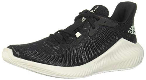 adidas Alphabounce+ Parley, Zapatillas para Correr Mujer, Cblack/Lingrn/Ftwwht, 41 1/3 EU