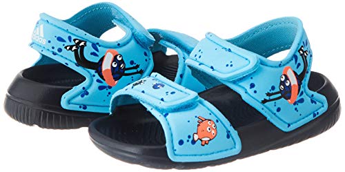 Adidas Altaswim C Jr, Sandalias, Azul (Bright Cyan/FTWR White/Signal Coral), 33 EU