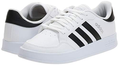 adidas BREAKNET, Zapatillas de Tenis Mujer, FTWBLA/NEGBÁS/Plamet, 38 EU