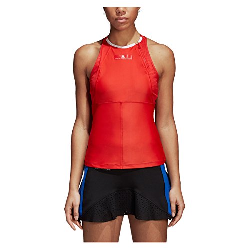 adidas Camiseta de Tirantes Stella Mccartney Barricade para Mujer, Color Rojo, Blanco, Talla XS