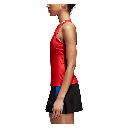 adidas Camiseta de Tirantes Stella Mccartney Barricade para Mujer, Color Rojo, Blanco, Talla XS