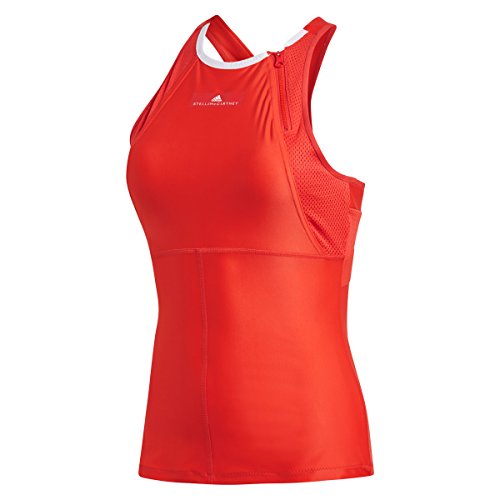 adidas Camiseta de Tirantes Stella Mccartney Barricade para Mujer, Color Rojo, Blanco, Talla XS