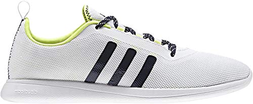 adidas Cloudfoam Pure W, Zapatillas de Deporte Mujer, Blanco/Negro/Amarillo (Ftwbla/Maruni/Amahel), 36