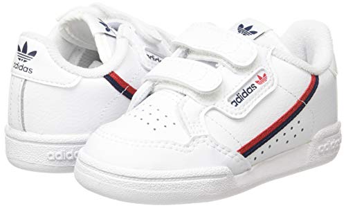 Adidas Continental 80 CF I, Zapatillas de Gimnasio, FTWR White/FTWR White/Scarlet, 24 EU