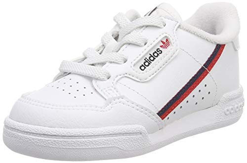 adidas Continental 80 I, Zapatillas de Deporte Unisex niños, Blanco (Ftwbla/Escarl/Maruni 000), 25 EU