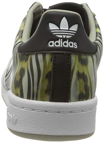 adidas Continental 80 W, Zapatillas de Gimnasio Mujer, Core Black Metal Grey Signal Green, 36 EU