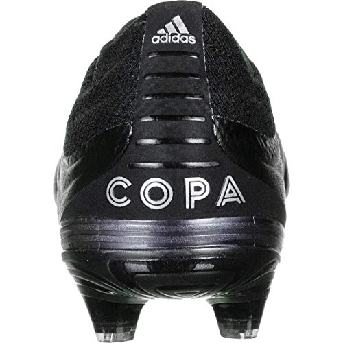 adidas Copa 19+ FG, Bota de fútbol, Core Black-Silver Metallic, Talla 8.5 UK (42 2/3 EU)