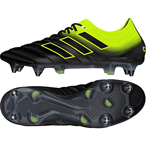 Adidas Copa 19.1 SG, Botas de fútbol Hombre, Multicolor (Negbás/Amasol/Negbás 000), 42 EU